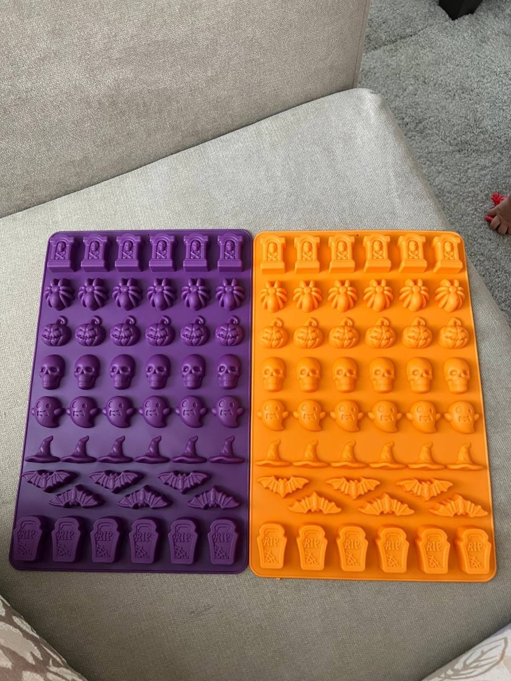 Halloween Silicone Candy Mold Set - Purple & Orange